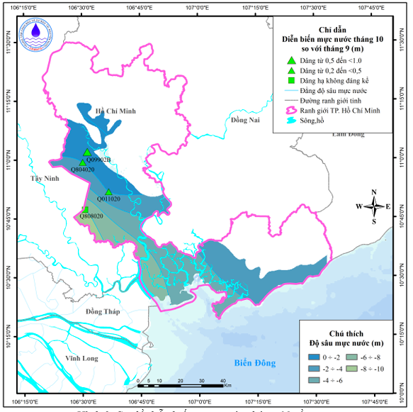 Bản Tin Thông Báo, Dự Báo Và Cảnh Báo Tài Nguyên Nước Dưới Đất Thành Phố Hồ Chí Minh Tháng 11 Năm 2025