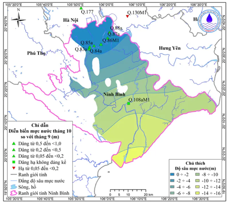 Bản Tin Thông Báo, Dự Báo Và Cảnh Báo Tài Nguyên Nước Dưới Đất Tỉnh Ninh Bình Tháng 11 Năm 2025