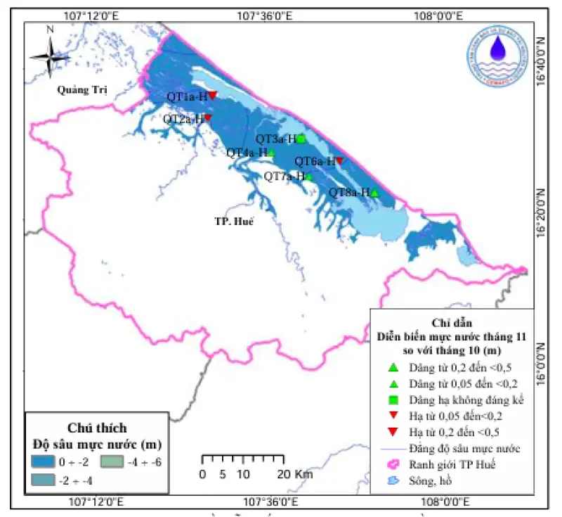 Bản Tin Thông Báo, Dự Báo Và Cảnh Báo Tài Nguyên Nước Dưới Đất Thành Phố Huế Tháng 12 Năm 2025