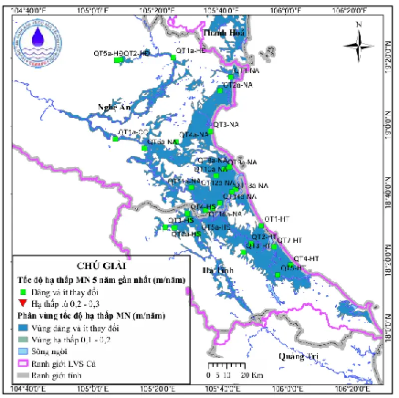 Bản Tin Chuyên Đề Dự Báo Nguy Cơ Hạ Thấp Mực Nước Dưới Đất Và Xâm Nhập Mặn Đồng Bằng Lưu Vực Sông Cả.