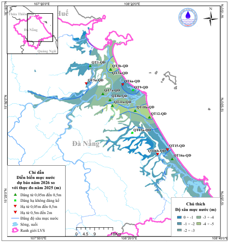 Bản Tin Cảnh Báo, Dự Báo Nguồn Nước Lưu Vực Sông Vu Gia - Thu Bồn Năm 2026