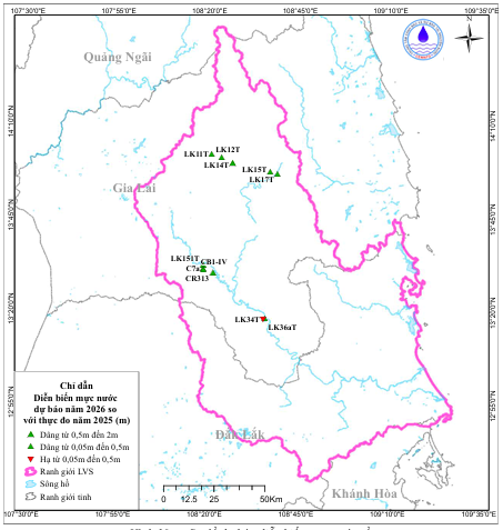 Bản Tin Cảnh Báo, Dự Báo Nguồn Nước Lưu Vực Sông Ba Năm 2026