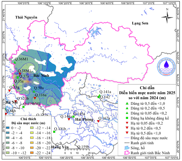 Bản Tin Cảnh Báo, Dự Báo Nguồn Nước Dưới Đất Tỉnh Bắc Ninh Năm 2026