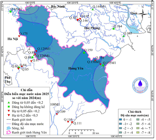 Bản Tin Cảnh Báo, Dự Báo Nguồn Nước Dưới Đất Tỉnh Hưng Yên Năm 2026