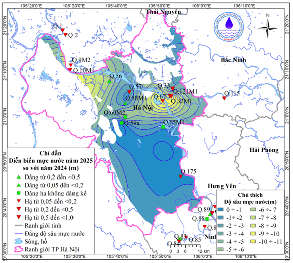 Bản Tin Cảnh Báo, Dự Báo Nguồn Nước Dưới Đất Thành Phố Hà Nội Năm 2026