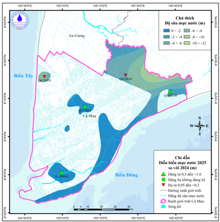 Bản Tin Cảnh Báo, Dự Báo Nguồn Nước Dưới Đất Tỉnh Cà Mau Năm 2026