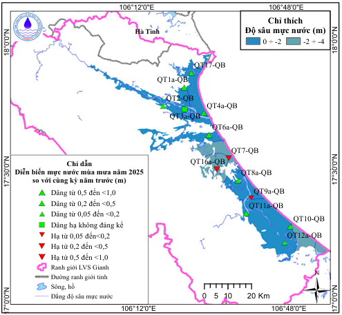 Bản Tin Cảnh Báo, Dự Báo Nguồn NướcDưới Đất Lưu Vực Sông Gianh Mùa Khô Năm 2026