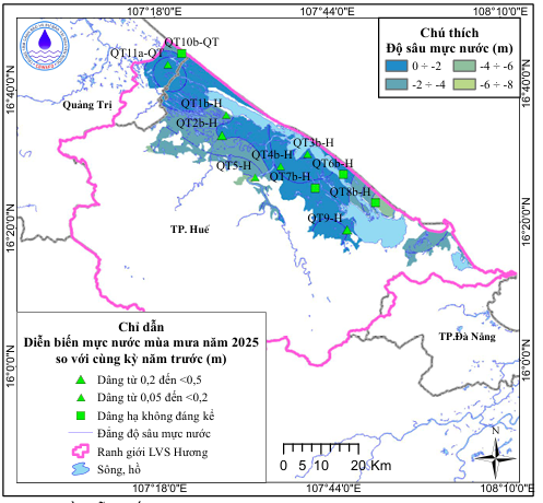 Bản Tin Cảnh Báo, Dự Báo Nguồn Nước Dưới Đất Lưu Vực Sông Hương Mùa Khô Năm 2026