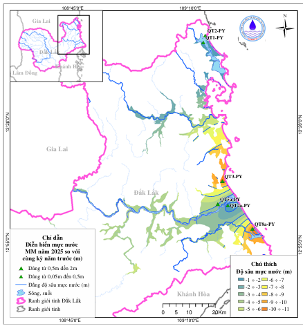 Bản Tin Cảnh Báo, Dự Báo Nguồn Nước Tỉnh Đắk Lắk  Mùa Khô Năm 2026
