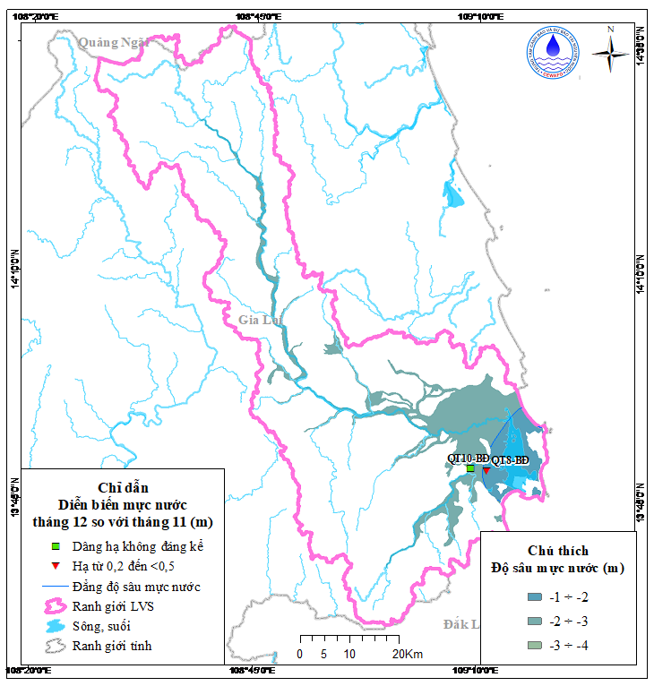 Bản Tin Cảnh Báo, Dự Báo Nguồn Nước Lưu Vực Sông Kôn - Hà Thanh Tháng 01 Năm 2026