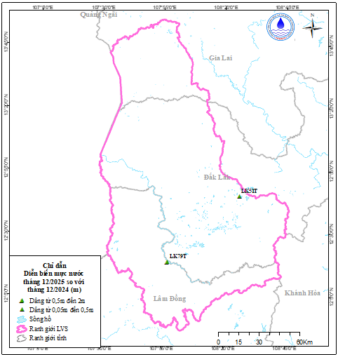Bản Tin Cảnh Báo, Dự Báo Nguồn Nước Lưu Vực Sông Srê Pôk Tháng 01 Năm 2026