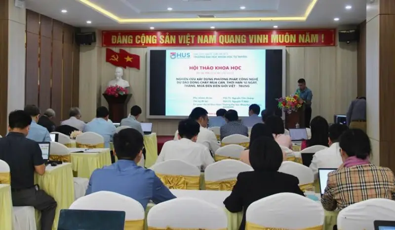 Trung tâm Quy hoạch và Điều tra tài nguyên nước quốc gia tham dự buổi Hội thảo khoa học giới thiệu công nghệ dự báo dòng chảy mùa cạn đến biên giới Việt - Trung