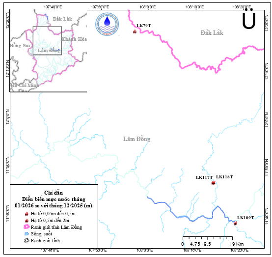 Bản Tin Cảnh Báo, Dự Báo Nguồn Nước Tỉnh Lâm Đồng Tháng 02 Năm 2026