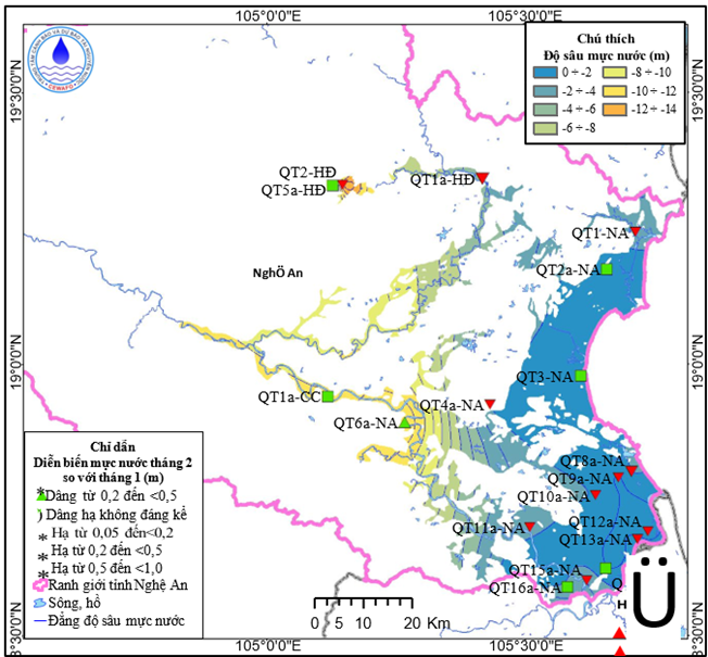 Bản Tin Cảnh Báo, Dự Báo Nguồn Nước Dưới Đất Tỉnh Nghệ An Tháng 03 Năm 2026