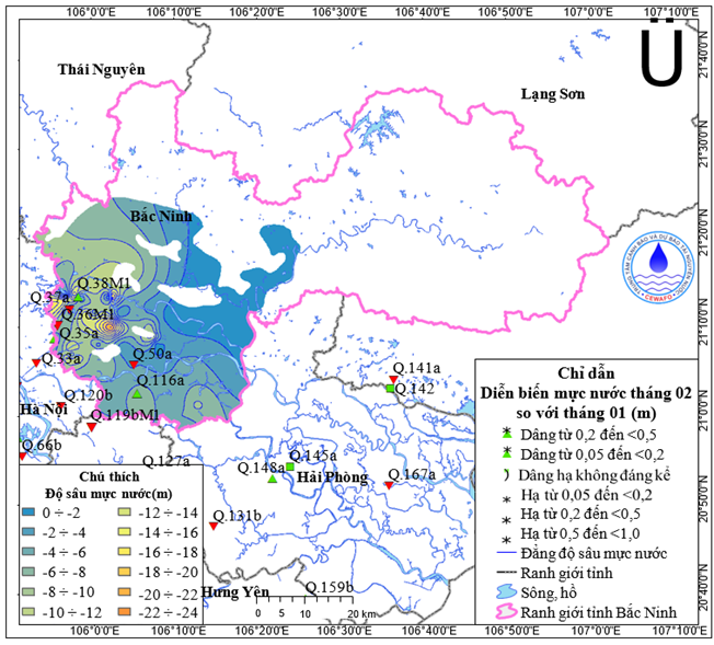 Bản Tin Cảnh Báo, Dự Báo Nguồn Nước Dưới Đất Tỉnh Bắc Ninh Tháng 03 Năm 2026
