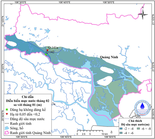 Bản Tin Cảnh Báo, Dự Báo Nguồn Nước Dưới Đất Tỉnh Quảng Ninh Tháng 03 Năm 2026