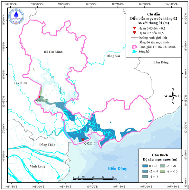 Bản Tin Cảnh Báo, Dự Báo Nguồn Nước Dưới Đất Thành Phố Hồ Chí Minh Tháng 03 Năm 2026