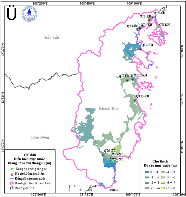 Bản Tin Cảnh Báo, Dự Báo Nguồn Nước Dưới Đất Tỉnh Khánh Hòa Tháng 03 Năm 2026