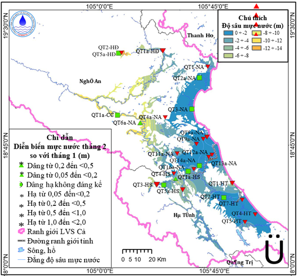 Bản Tin Cảnh Báo, Dự Báo Nguồn Nước Dưới Đất Lưu Vực Sông Cả Tháng 03 Năm 2026