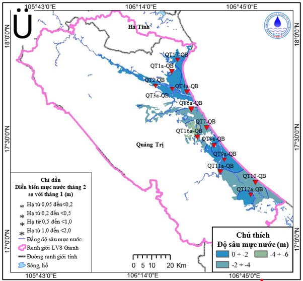 Bản Tin Cảnh Báo, Dự Báo Nguồn Nước Dưới Đất Lưu Vực Sông Gianh Tháng 03 Năm 2026