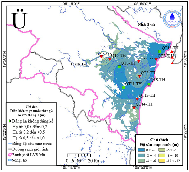 Bản Tin Cảnh Báo, Dự Báo Nguồn Nước Dưới Đất Lưu Vực Sông Mã Tháng 03 Năm 2026