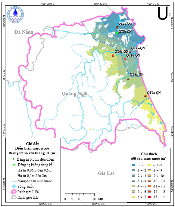 Bản Tin Cảnh Báo, Dự Báo Nguồn Nước Dưới Đất Lưu Vực Sông Trà Khúc Tháng 03 Năm 2026