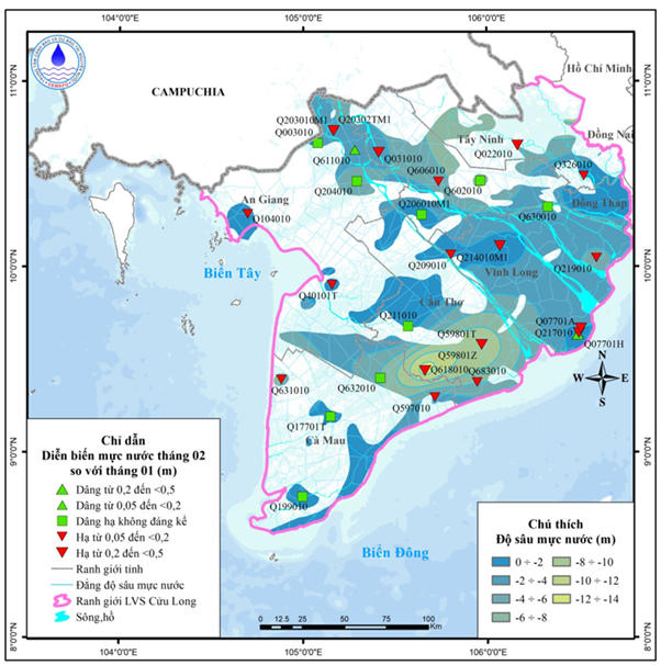 Bản Tin Cảnh Báo, Dự Báo Nguồn Nước Lưu Vực Sông Cửu Long Tháng 03 Năm 2026