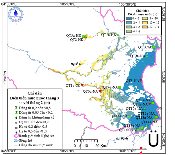 Bản Tin Cảnh Báo, Dự Báo Nguồn Nước Dưới Đất Tỉnh Nghệ An Tháng 04 Năm 2026