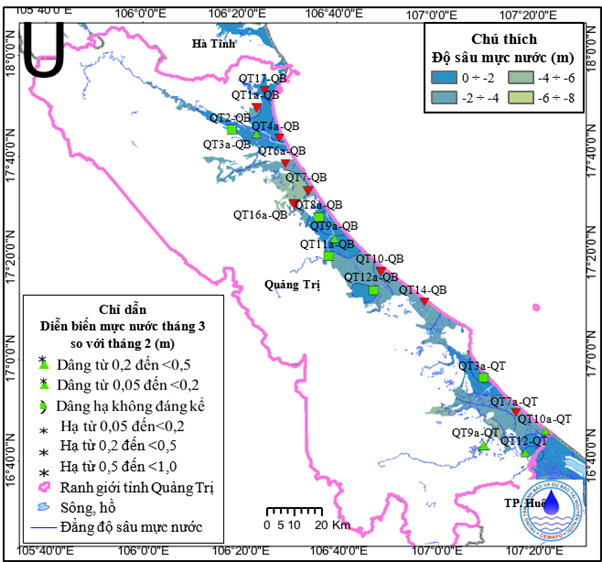 Bản Tin Cảnh Báo, Dự Báo Nguồn Nước Dưới Đất Tỉnh Quảng Trị Tháng 04 Năm 2026