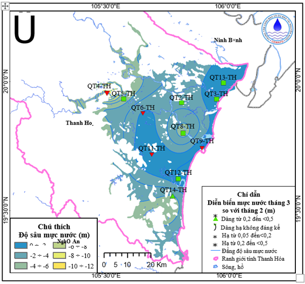 Bản Tin Cảnh Báo, Dự Báo Nguồn Nước Dưới Đất Tỉnh Thanh Hóa Tháng 04 Năm 2026
