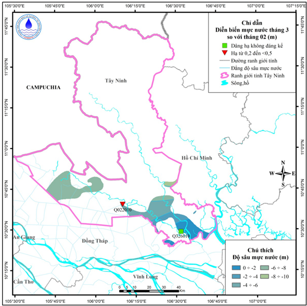 Bản Tin Cảnh Báo, Dự Báo Nguồn Nước Dưới Đất Tỉnh Tây Ninh Tháng 04 Năm 2026