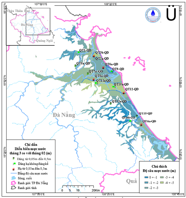 Bản Tin Cảnh Báo, Dự Báo Nguồn Nước Thành phố Đà Nẵng Tháng 04 Năm 2026