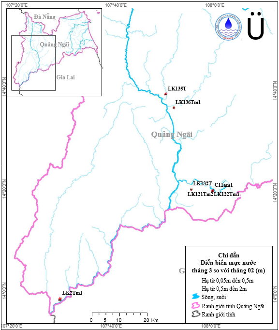 Bản Tin Cảnh Báo, Dự Báo Nguồn Nước Dưới Đất Tỉnh Quảng Ngãi Tháng 04 Năm 2026