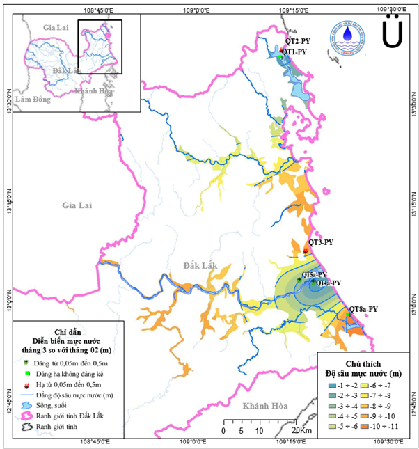 Bản Tin Cảnh Báo, Dự Báo Nguồn Nước Tỉnh Đắk Lắk Tháng 04 Năm 2026