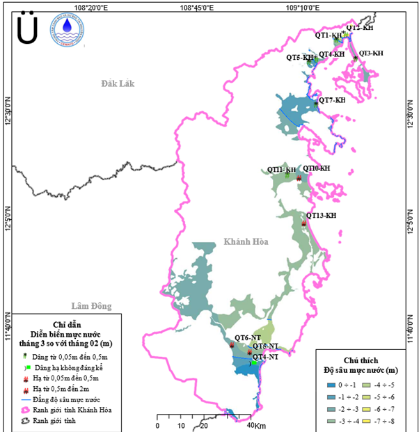 Bản Tin Cảnh Báo, Dự Báo Nguồn Nước Dưới Đất Tỉnh Khánh Hòa Tháng 04 Năm 2026
