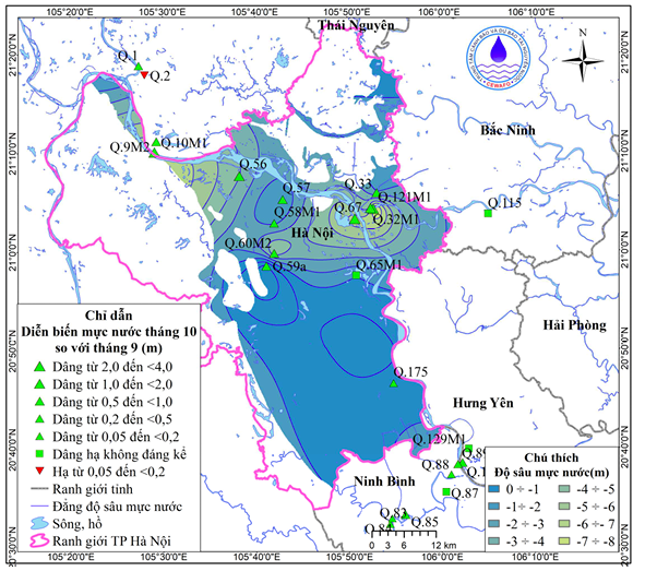 Bản Tin Thông Báo, Dự Báo Và Cảnh Báo Tài Nguyên Nước Dưới Đất Thành Phố Hà Nội Tháng 11 Năm 2025