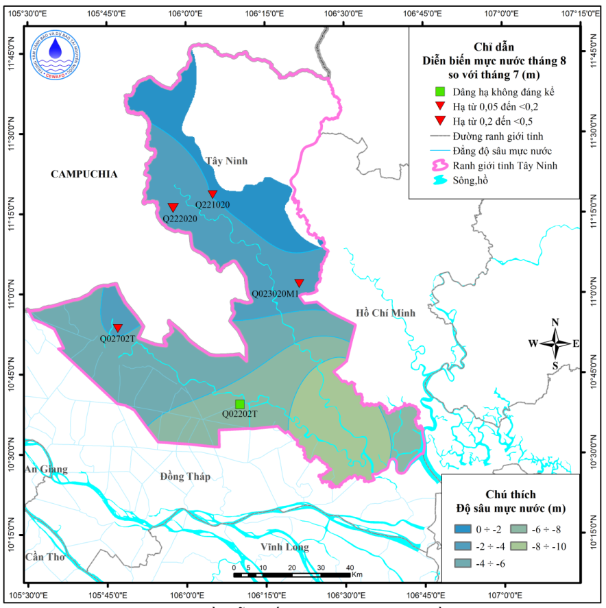 Bản Tin Thông Báo, Dự Báo Và Cảnh Báo Tài Nguyên Nước Dưới Đất Tỉnh Tây Ninh Tháng 9 Năm 2025