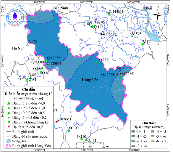 Bản Tin Thông Báo, Dự Báo Và Cảnh Báo Tài Nguyên Nước Dưới Đất Tỉnh Hưng Yên Tháng 11 Năm 2025