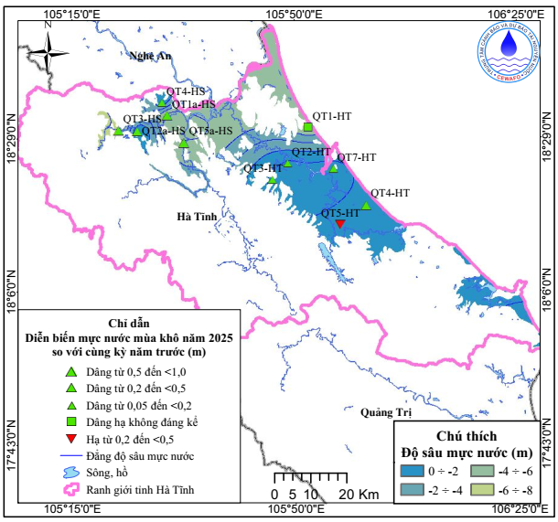 Bản Tin Thông Báo, Dự Báo Và Cảnh Báo Tài Nguyên Nước Dưới Đất Tỉnh Hà Tĩnh Mùa Mưa Năm 2025