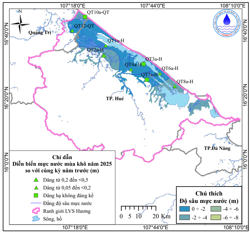 Bản Tin Thông Báo, Dự Báo Và Cảnh Báo Tài Nguyên Nước  Dưới Đất Lưu Vực Sông Hương Mùa Mưa Năm 2025
