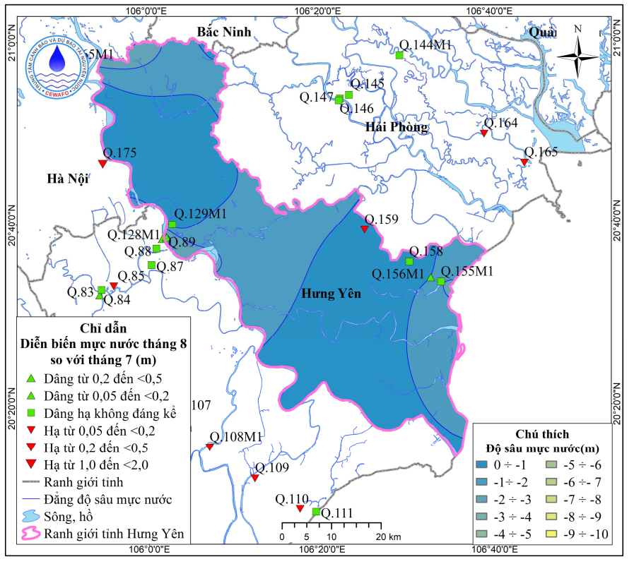 Bản Tin Thông Báo, Dự Báo Và Cảnh Báo Tài Nguyên Nước Dưới Đất Tỉnh Hưng Yên Tháng 9 Năm 2025